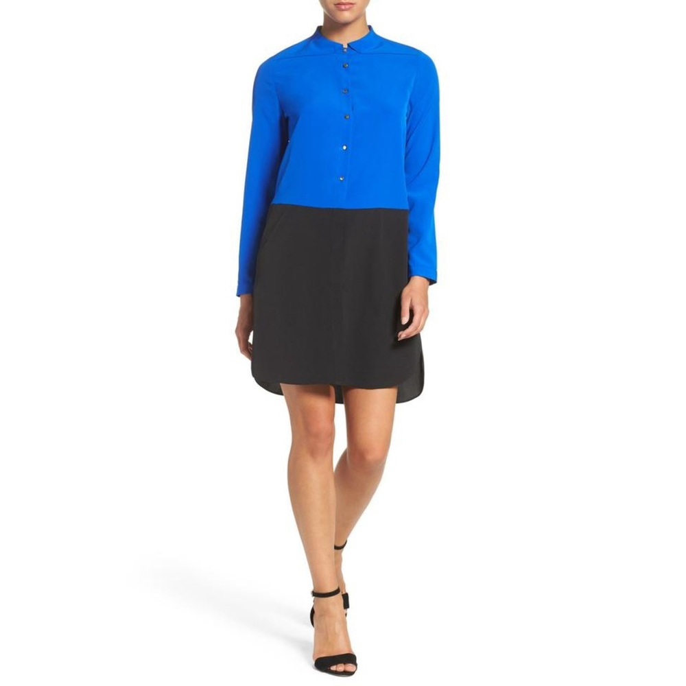 A by Amanda Colorblock Shirtdress Dress